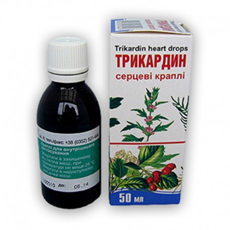 TRIKARDIN serca krople - 50 ml (serdecznik, głóg, kozłek, waleriana)